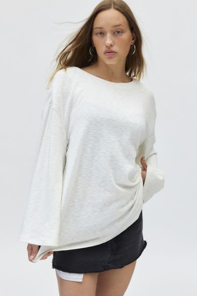 Urban Renewal Remnants Oversized Boatneck Long Sleeve Tee