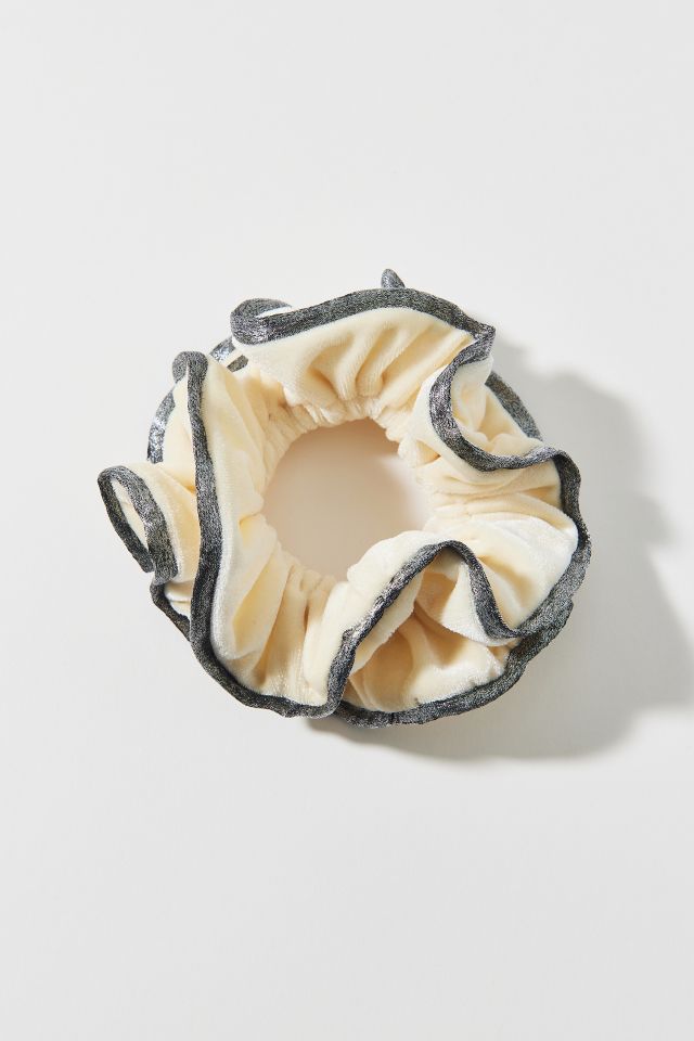 Ruffle Velvet Scrunchie #1