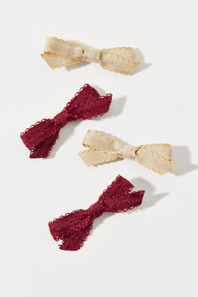 Mini Hair Bow Clip Set #1