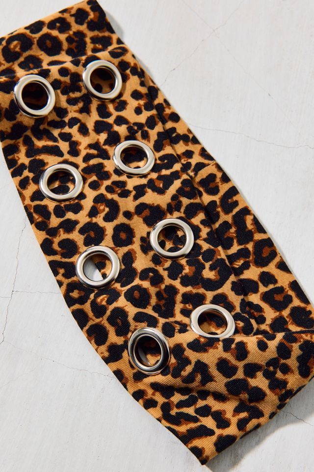 Bandeau large souple et extensible à œillets #1