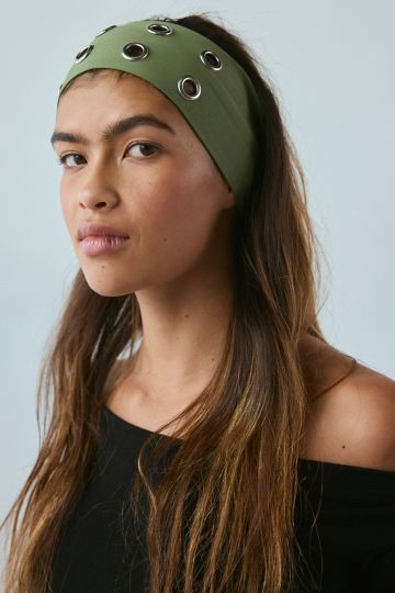 Grommet Soft And Stretchy Wide Headband