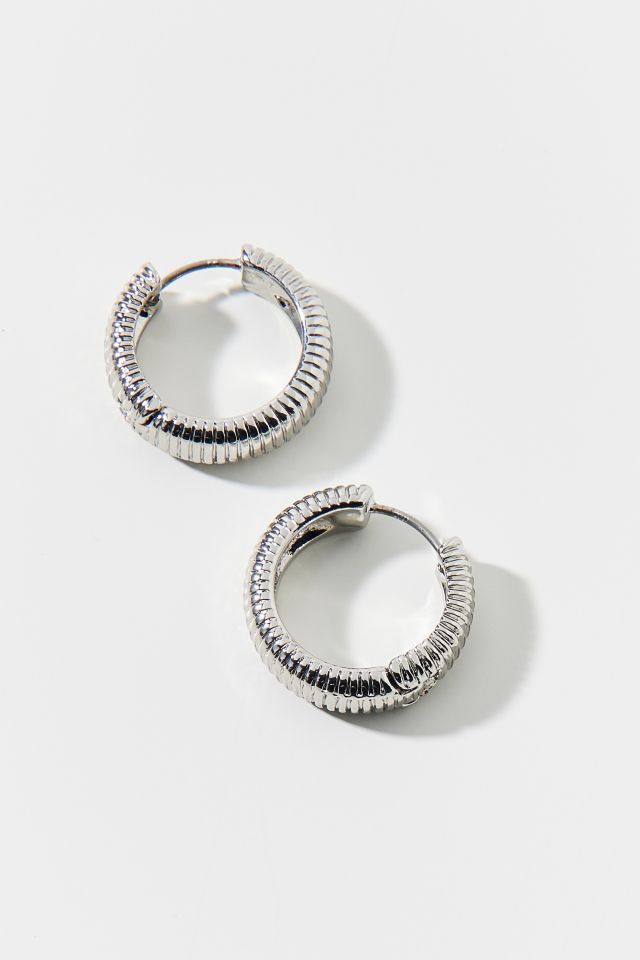 Ribbed Hoop Earring #2