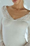 Out From Under Lydia Lace Trim Layering Tee