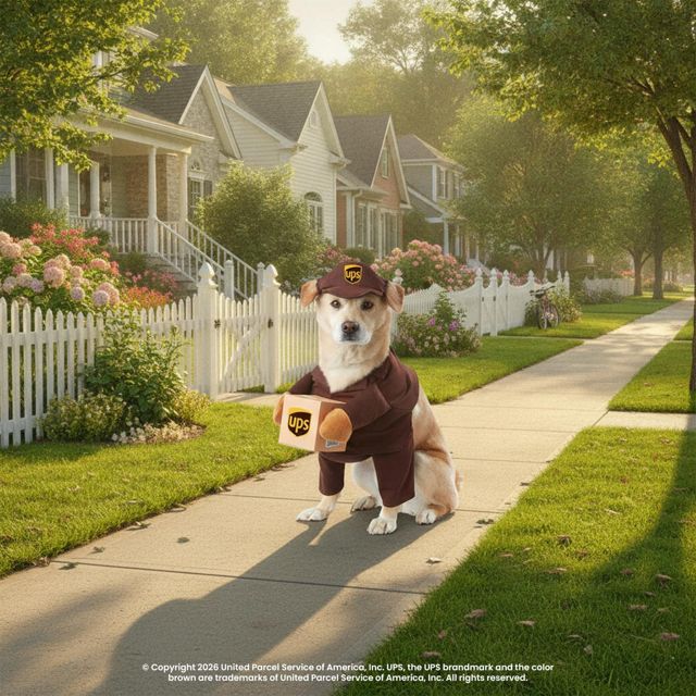 UPS Delivery Pet Costume #2