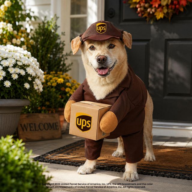 UPS Delivery Pet Costume #3