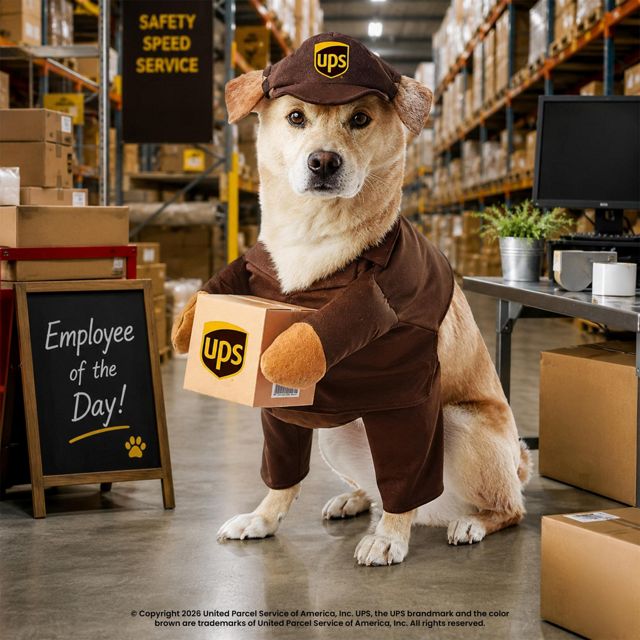 UPS Delivery Pet Costume #4