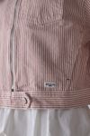 BDG Yuri Striped Canvas Bomber Jacket