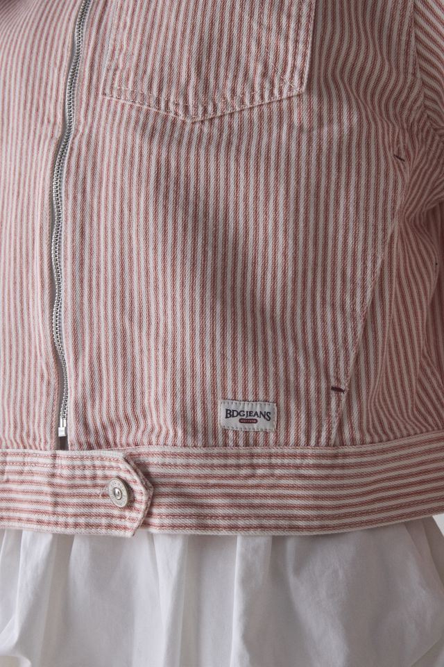 BDG Yuri Striped Canvas Bomber Jacket #2