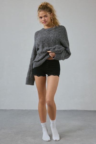 Out From Under Diana Layering Lace-Trim Henley Top