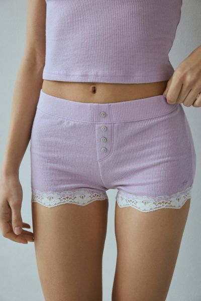 Out From Under Diana Layering Lace-Trim Henley Top
