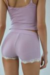 Out From Under Diana Lace Trim Micro Short
