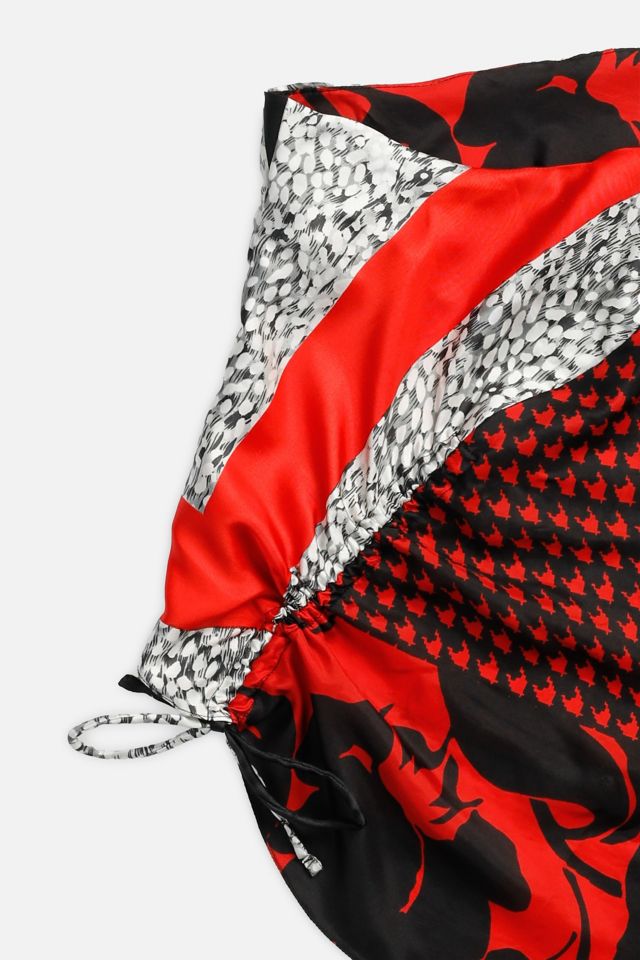 Rework Silk Scarf Ruche Tank #2