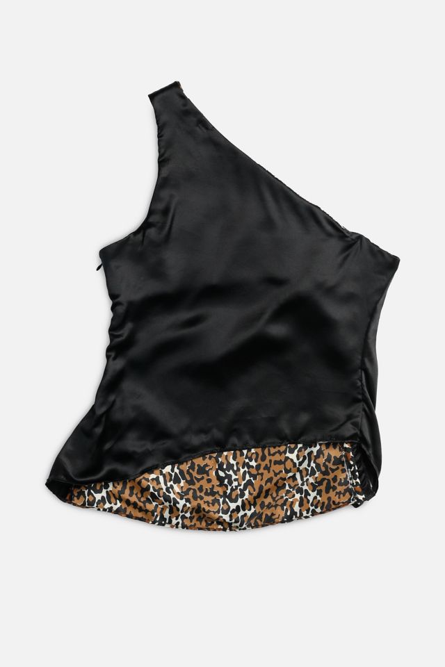 Rework Silk Scarf Ruche Tank 008 #1