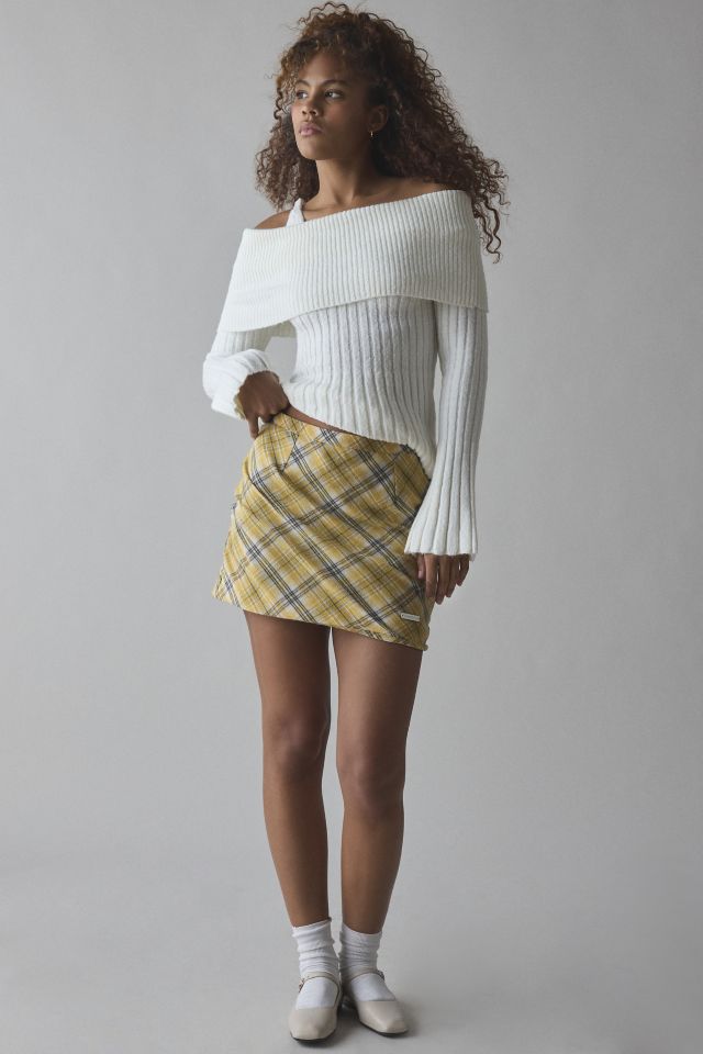 House Of Sunny Bias Cut Heritage Mini Skirt #2