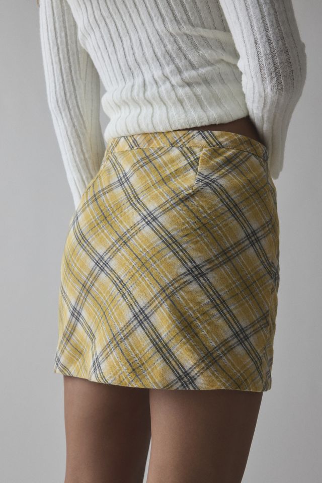 House Of Sunny Bias Cut Heritage Mini Skirt #3