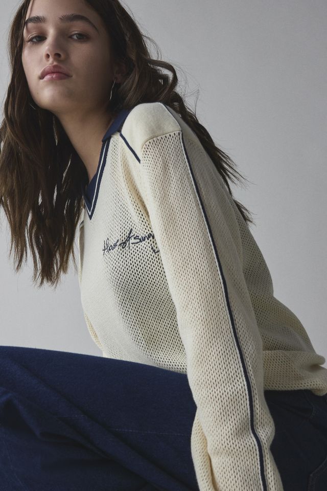House Of Sunny Keepers Collared Knit Top #1