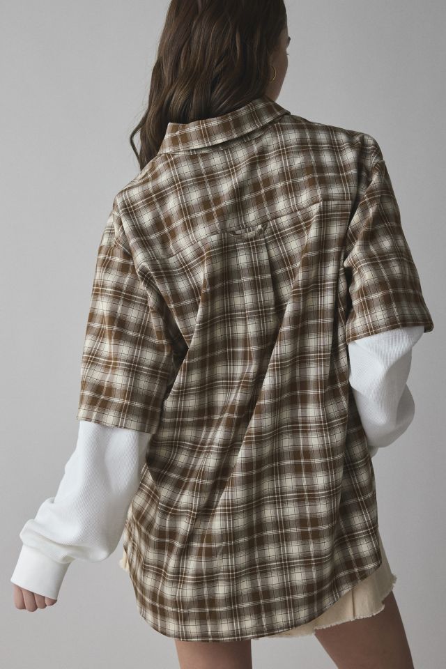 House Of Sunny Double Layered Button-Down Shirt #1