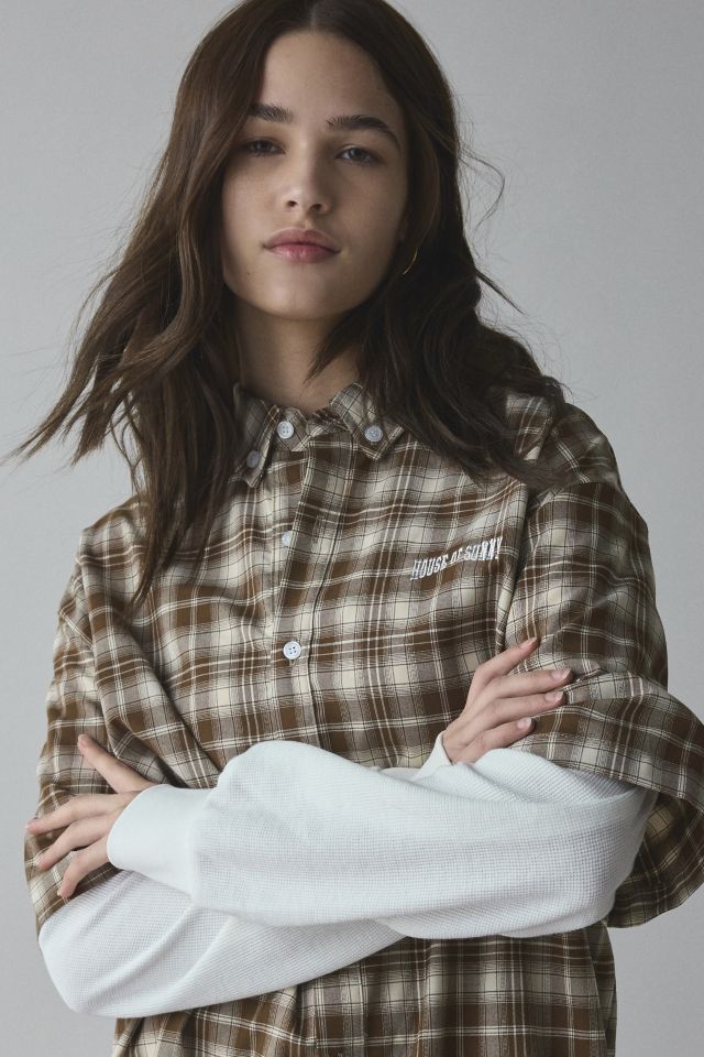 House Of Sunny Double Layered Button-Down Shirt #3
