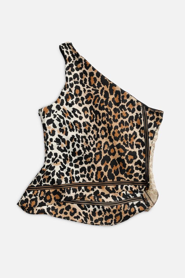 Rework Silk Scarf Ruche Tank 022 #1