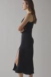 Kimchi Blue Liz Satin Lace Trim Slip Midi Dress