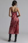Kimchi Blue Liz Lace Trim Satin Slip Midi Dress