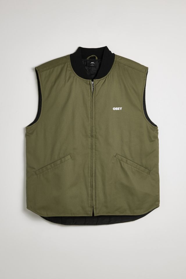 OBEY Deconstruct Graphic Print Vest | Urban Outfitters