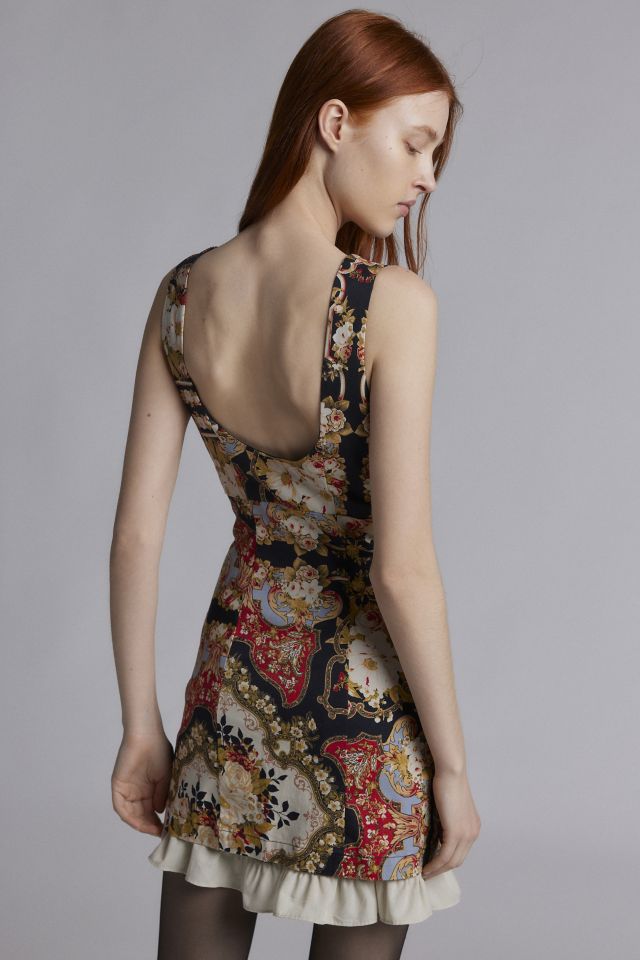 Kimchi Blue Mae Floral Ruffle Hem Mini Dress #3