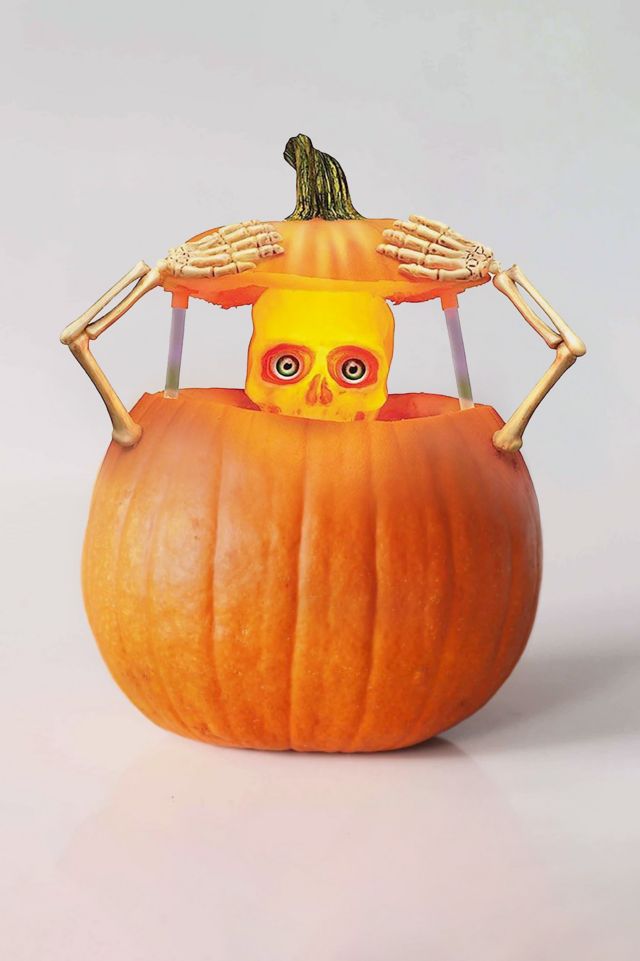 Light-Up Pumpkin Peeper Decorating Kit