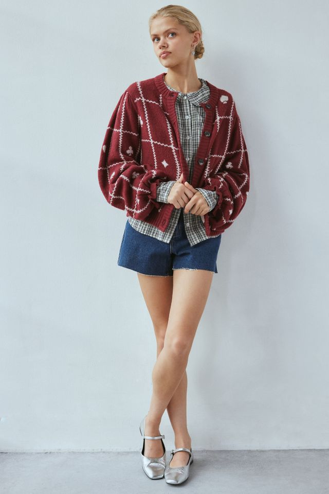 Neon Rose Harlequin Icon Cardigan #1