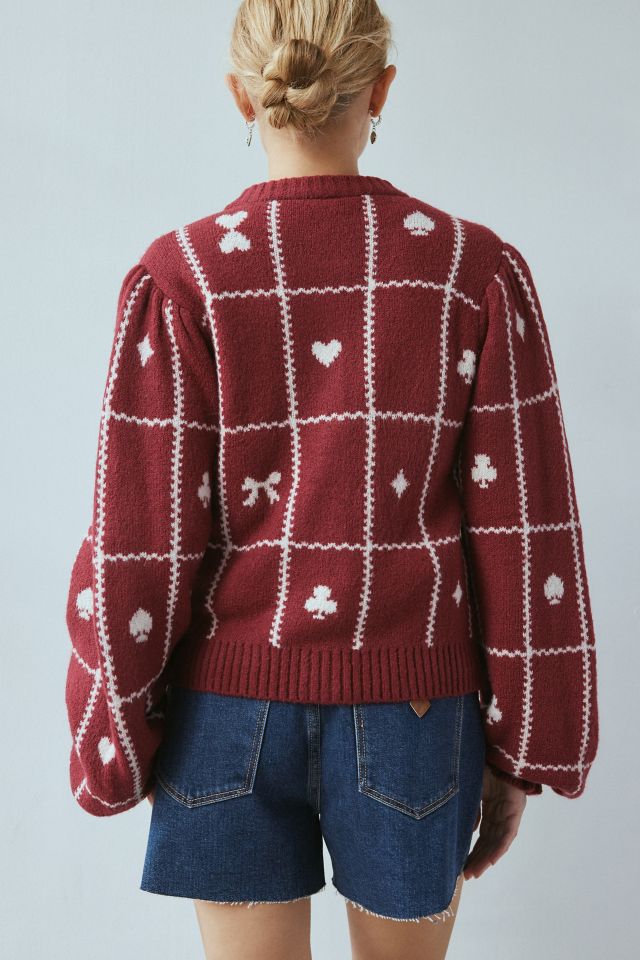 Neon Rose Harlequin Icon Cardigan #2
