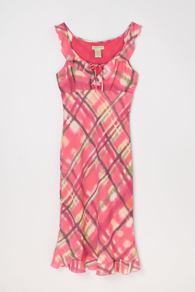 NWT LIKELY Pink Madras Plaid shops Ruffled Cottage Kai Dress Size 2