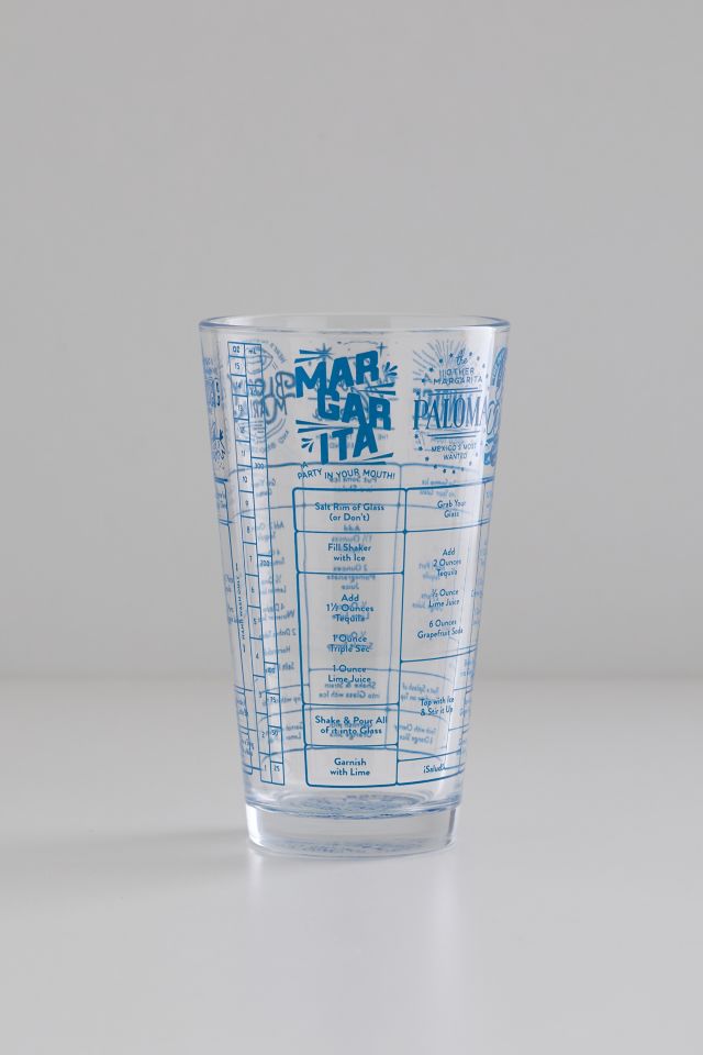 Fred & Friends Good Measure Tequila Cocktail Recipe Glass #1