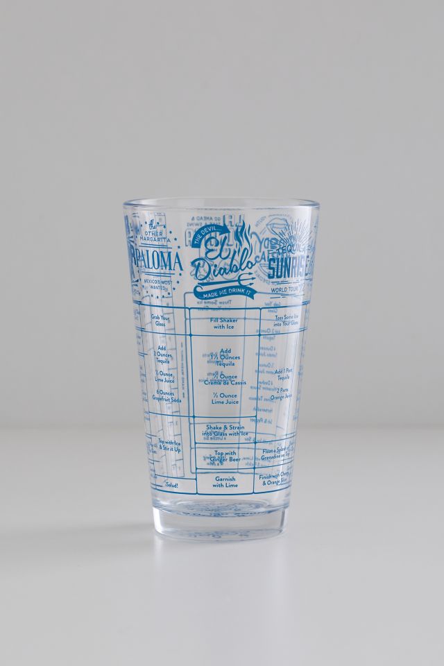Fred & Friends Good Measure Tequila Cocktail Recipe Glass #2