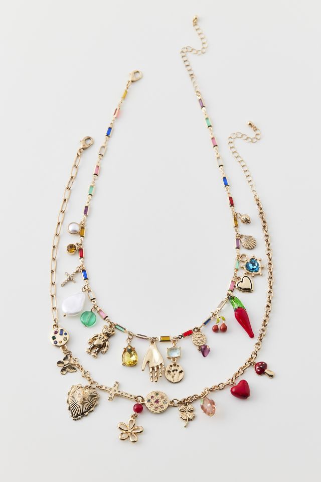 Zuri Layering Charm Necklace Set #1