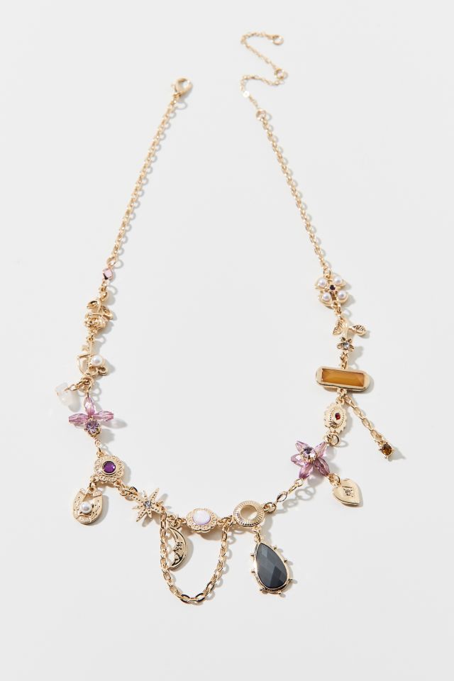 Alisa Gem Charm Necklace #1
