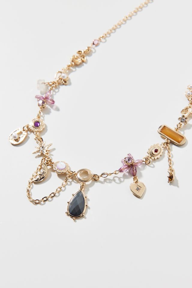 Alisa Gem Charm Necklace #2