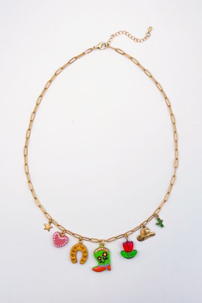 Urban Outfitters☆ メタリックハート・ロングネックレス Urban Outfitters(アーバンアウトフィッターズ) ネックレス
