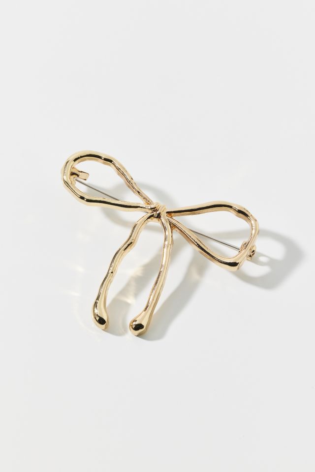 Metal Bow Brooch #1