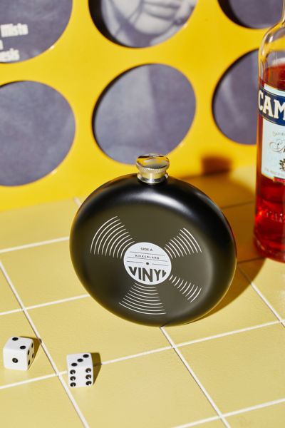 Record Hip Flask