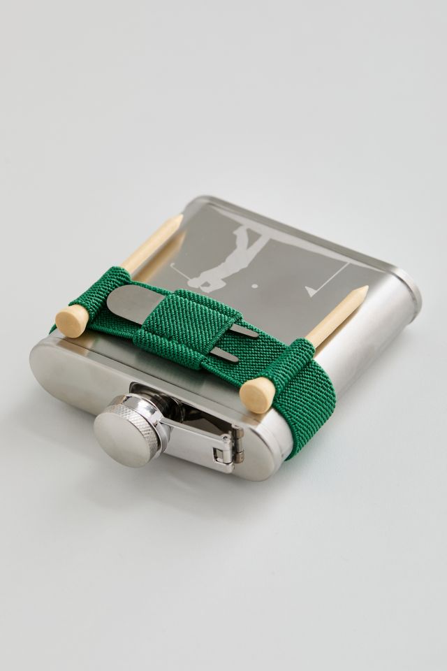 Stainless Steel Golf Flask & Tee Set #2
