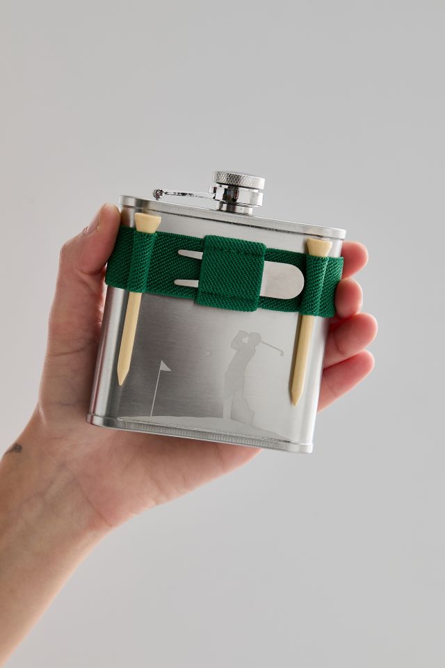 Stainless Steel Golf Flask & Tee Set #3
