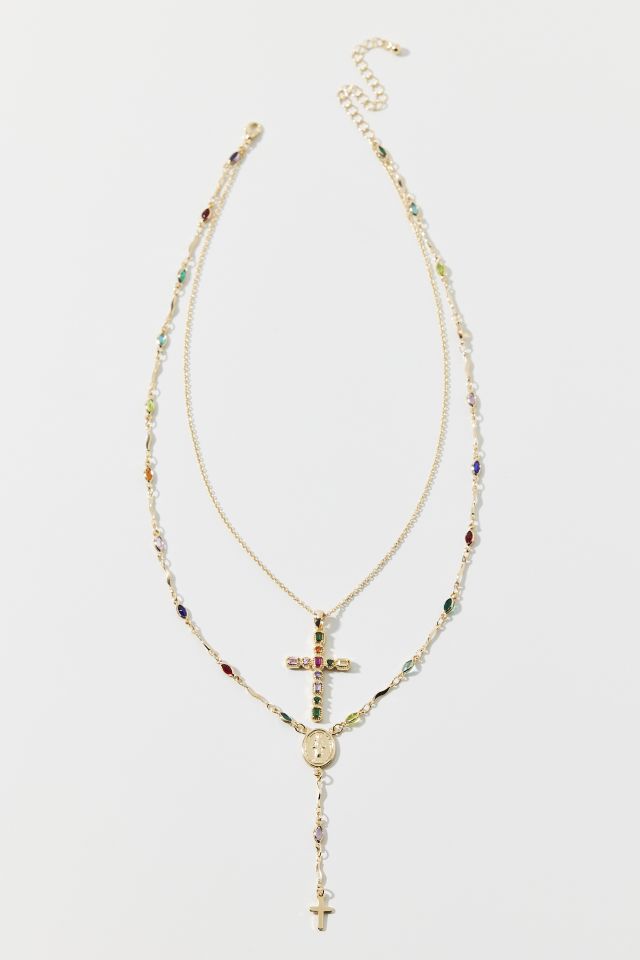 Blair Cross Layered Necklace #1