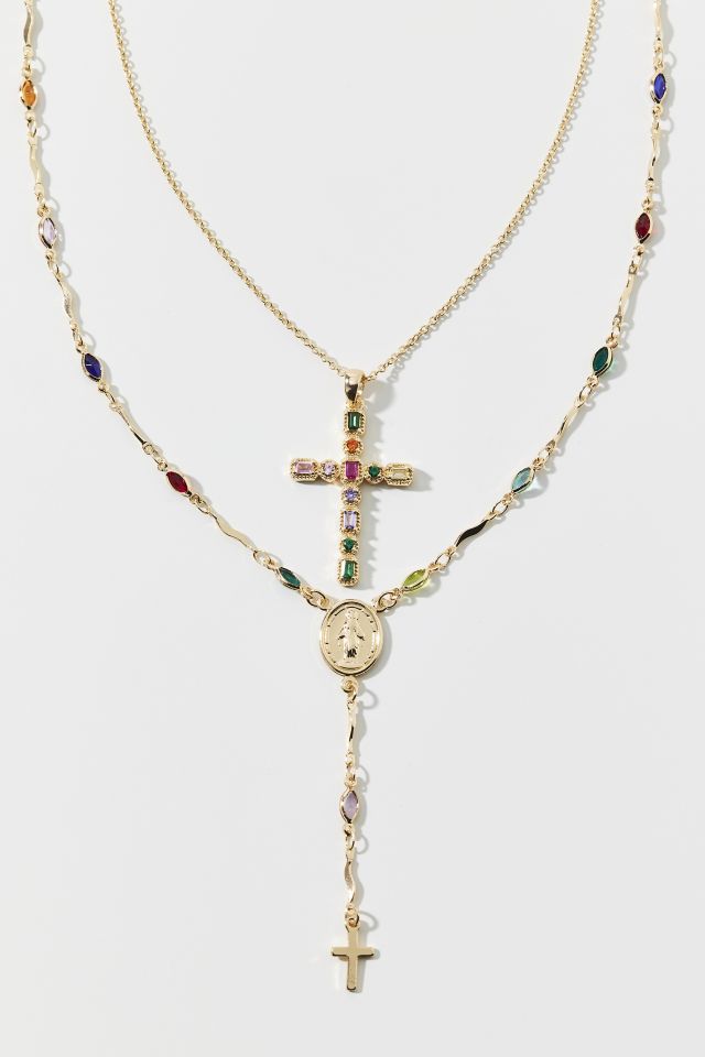 Blair Cross Layered Necklace #2
