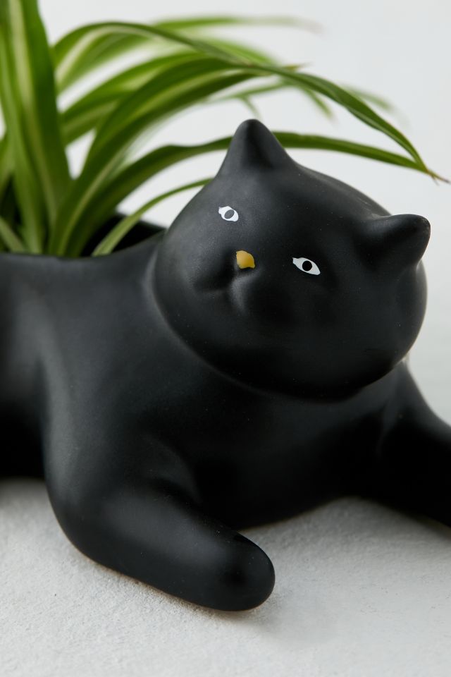 Black Cat Planter #3
