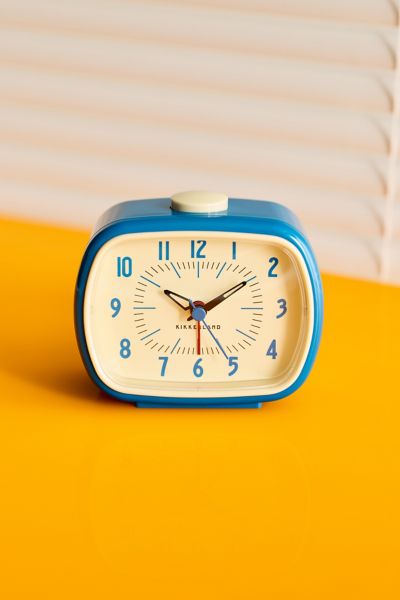 Urban Outfitters Retro Alarm Clock In Blue At