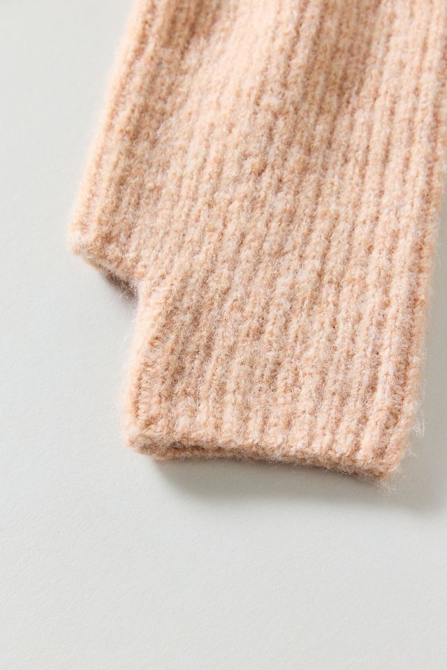 Ribbed Knit Hand Warmer Fingerless Glove #1