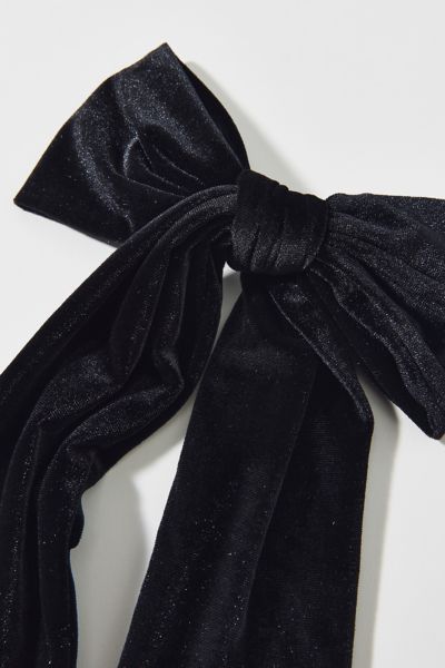 Large Velvet Hair Bow Clip