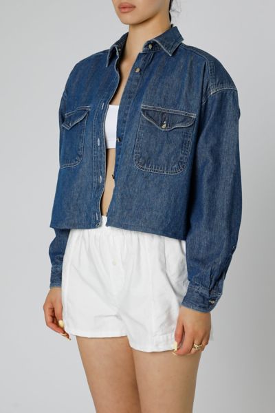 Rework Chambray Waist Crop 033