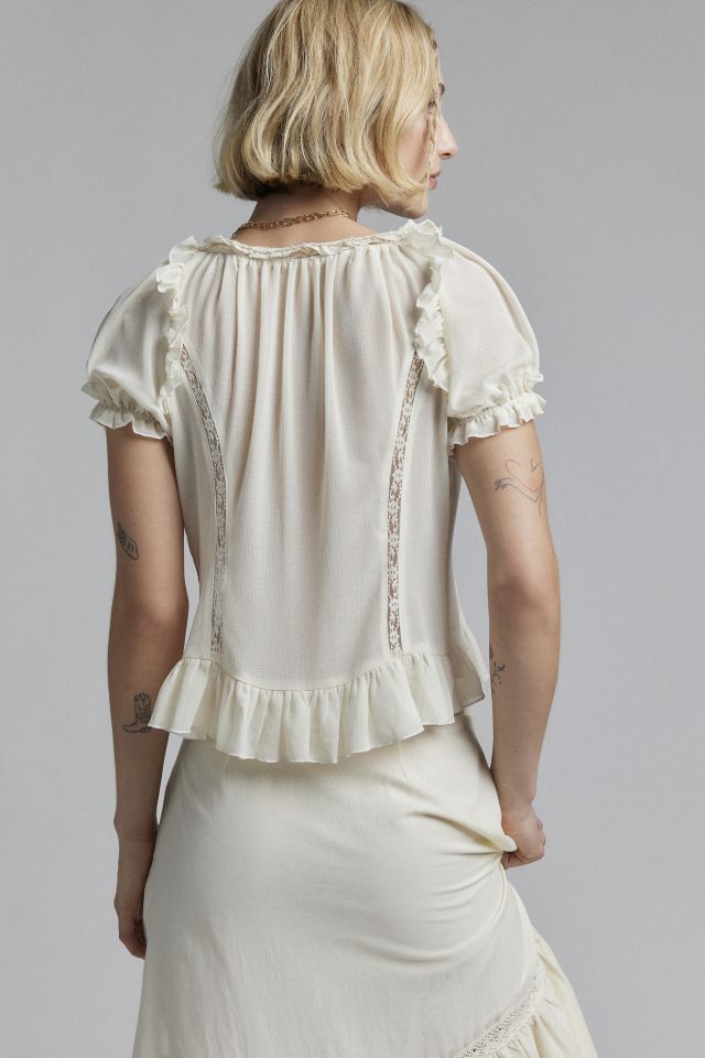 Kimchi Blue Lucie Tie Front Bed Jacket #2