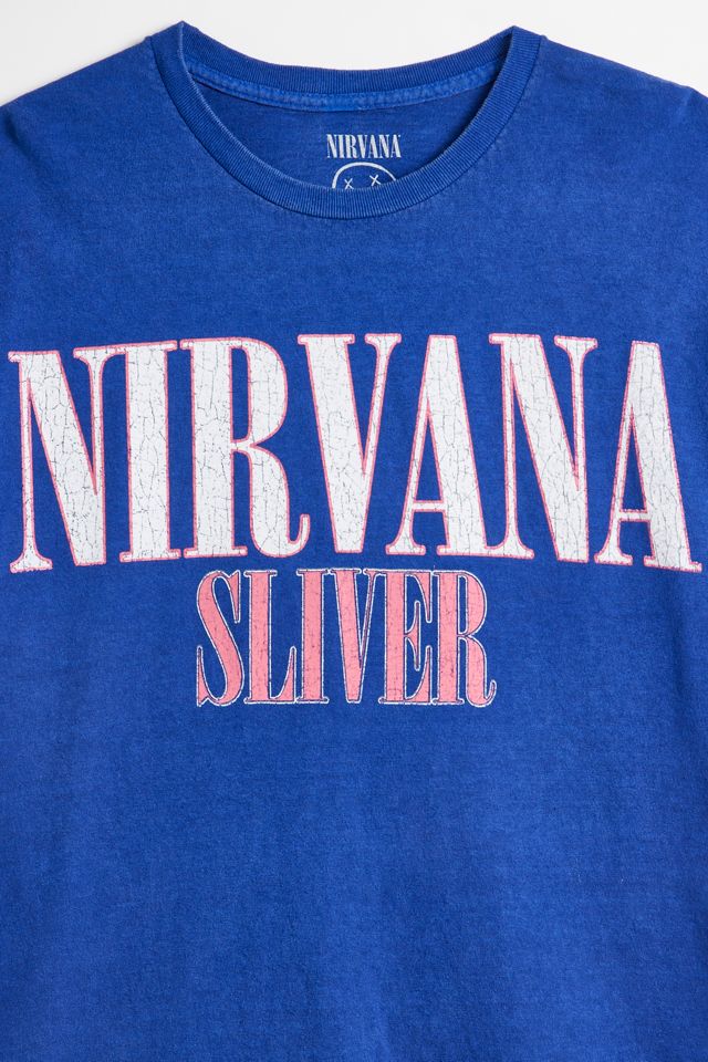 Nirvana Sliver Washed Cotton Graphic Tee | Urban Outfitters